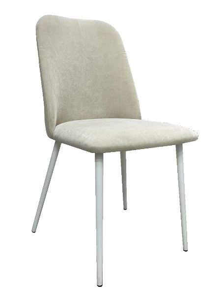 Стул Лея Мадера беж/ каркас белый