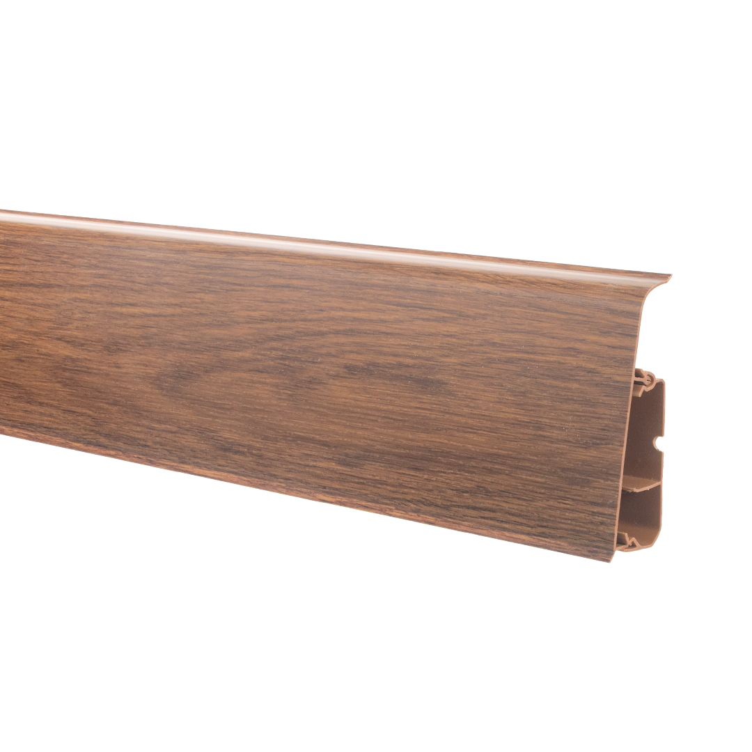 Плинтус пластиковый LIMA NG72 Дуб Болотный 2,5м. (24шт)