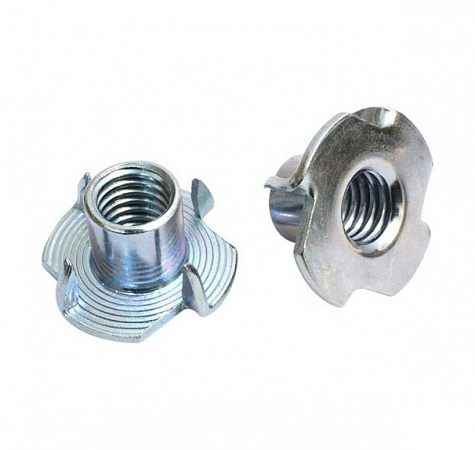 Гайка мебельная забивная оцинк. М8 (4 шт) - пакет (10)