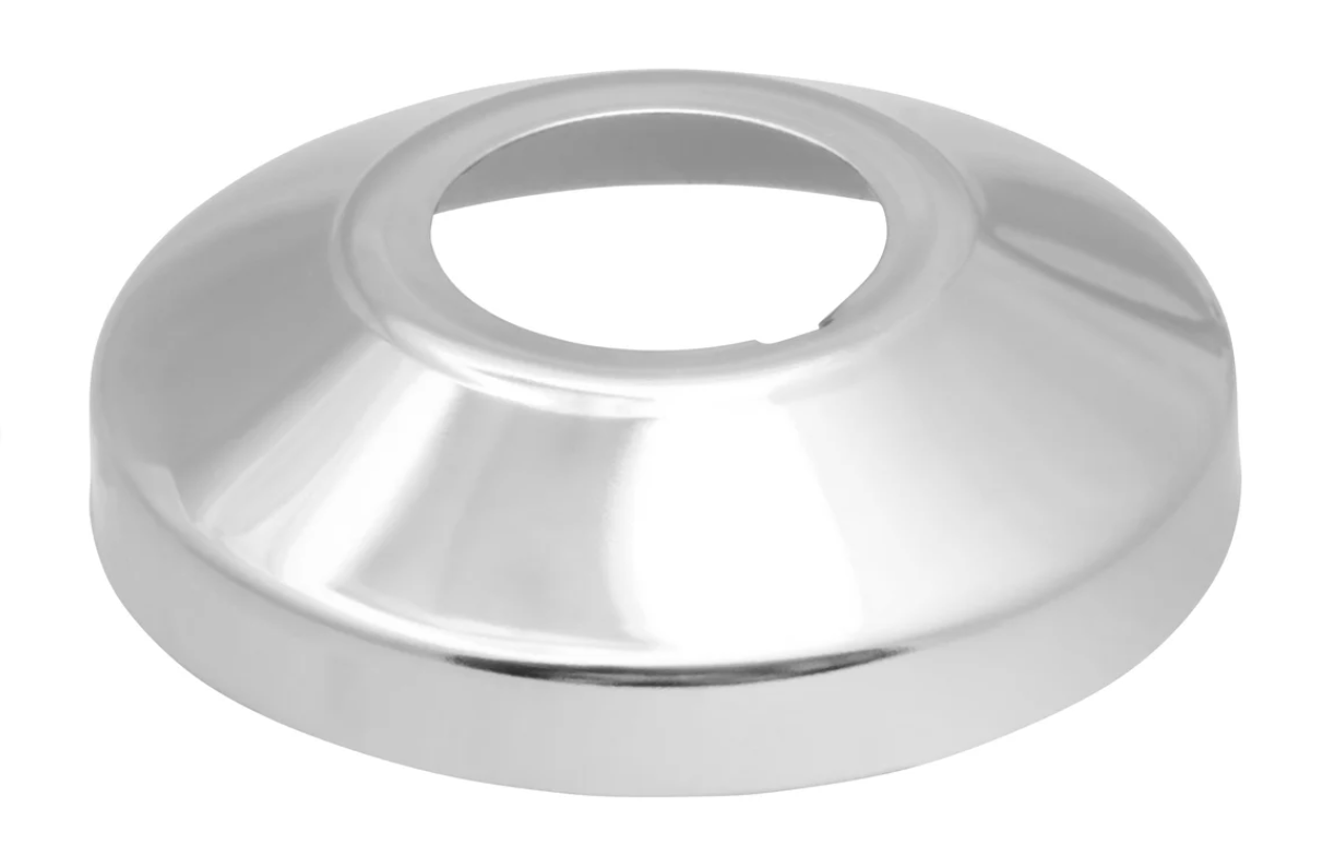 Чашка декоративная (отражатель) 3/4" конус средний (нержавеющая сталь, хром), MP-У