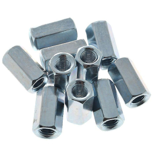 Гайка DIN6334 соединительная оцинк. М10 (2 шт) - пакет/10