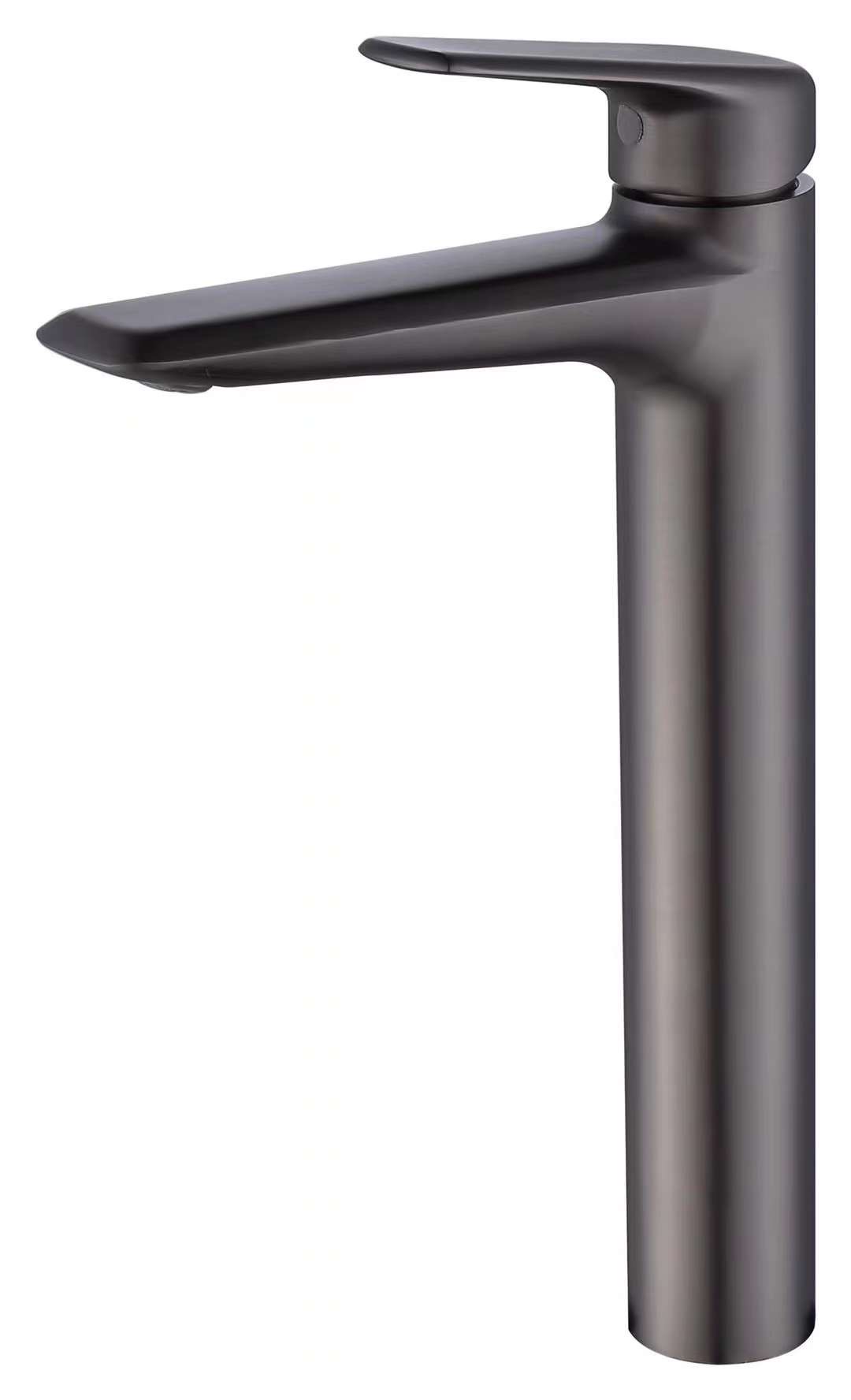 Смеситель для кухни черный хром высокий