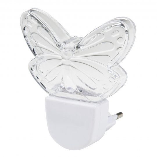 Светильник-ночник. Без выключателя. Белый. DTL-315 Бабочка(__)