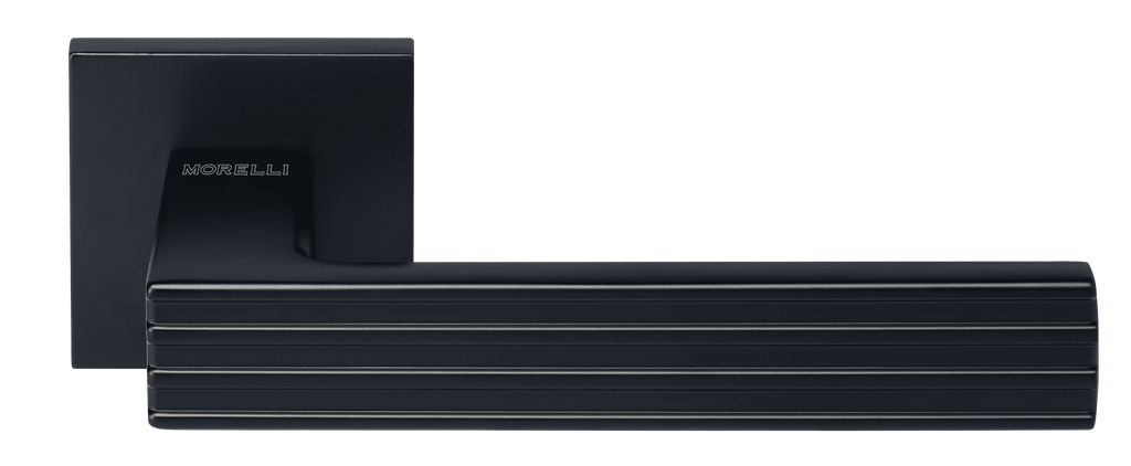 Ручка дверная MH-52-S6 BL, квадр накл 6мм, черный (20)