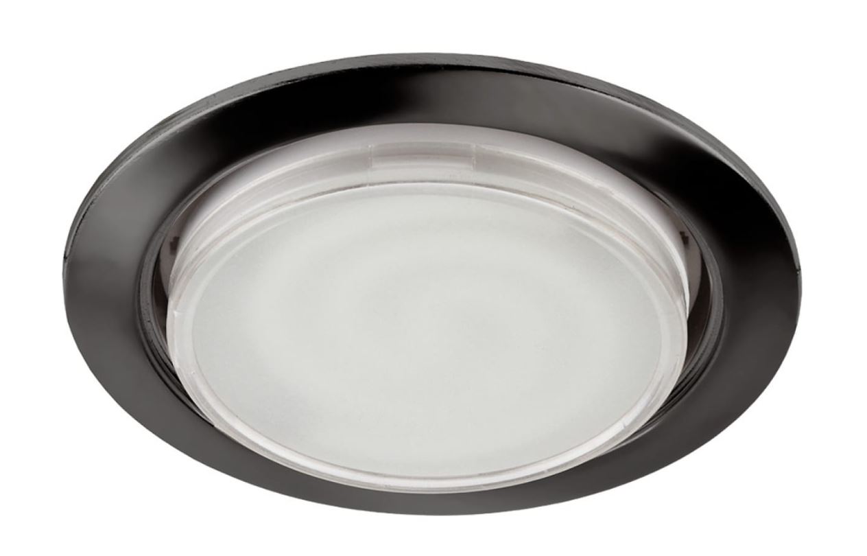 Светильник точечный под лампу черный металл GX53 (80)