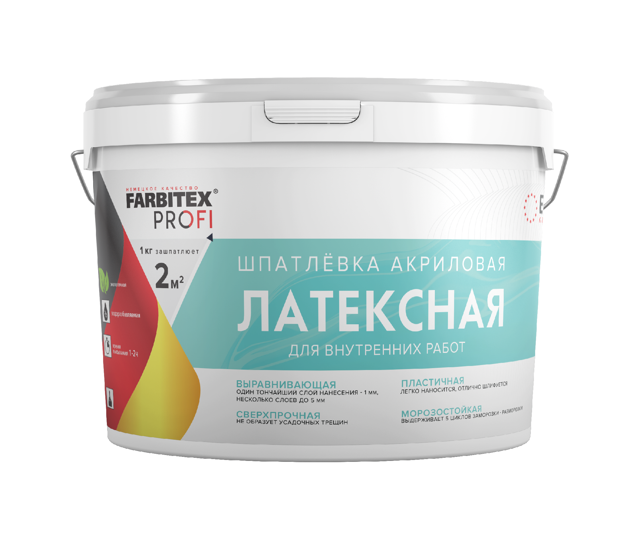 Шпатлевка акриловая латексная (3.0 кг)  Farbitex Профи (6)