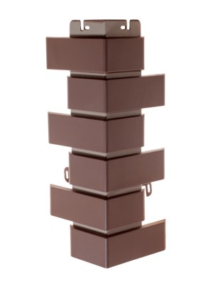 Наружный Угол Клинкерный Кирпич Корич. (0,450м х 0,160м х0,030м) (0,754кв.м./уп) (10)