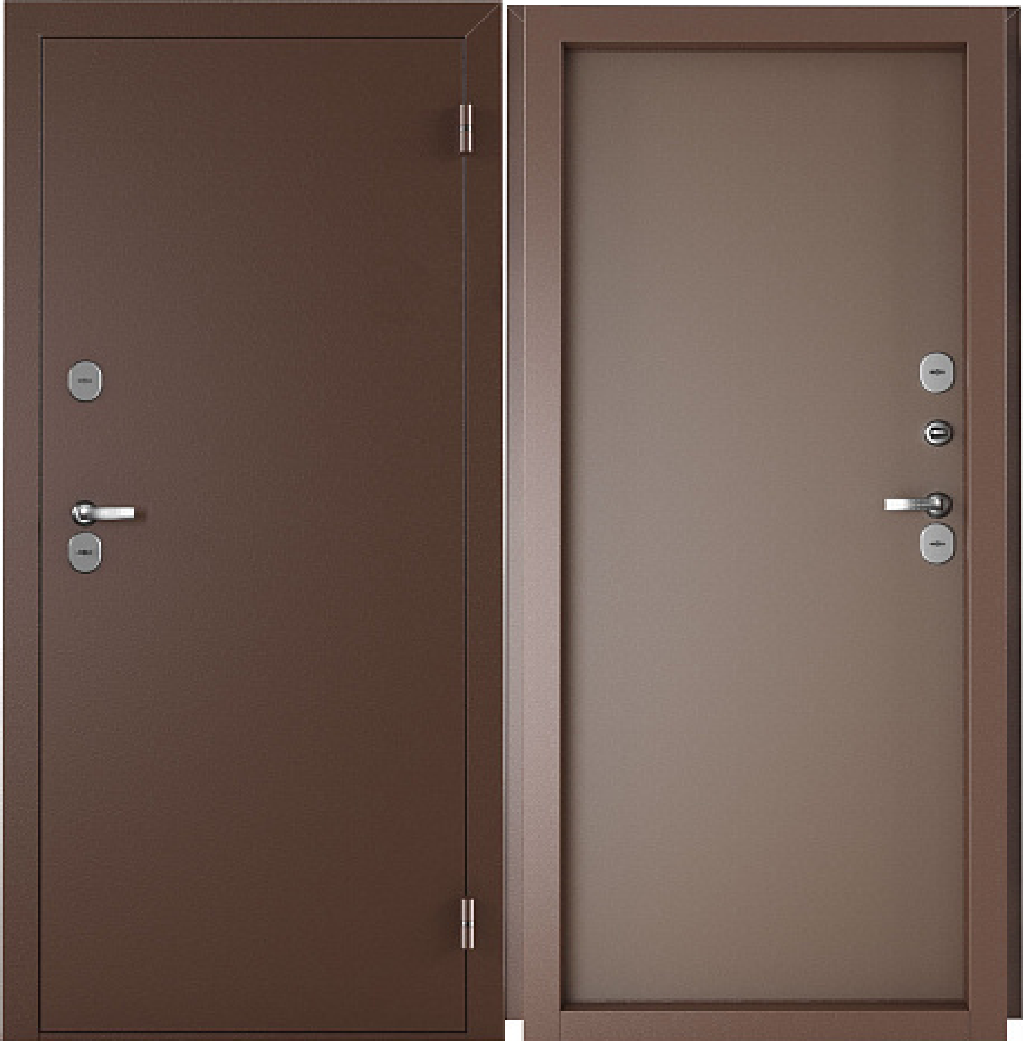 Дверь метал Норд Метал/Метал, Термо 2050*880 правая