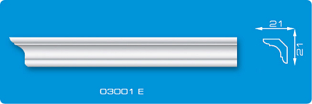 Плинтус потолочный 2м 03001Е  (210)