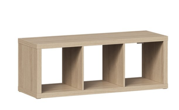 Стеллаж Фора 3 стеллаж 112х41х38, дуб беленый