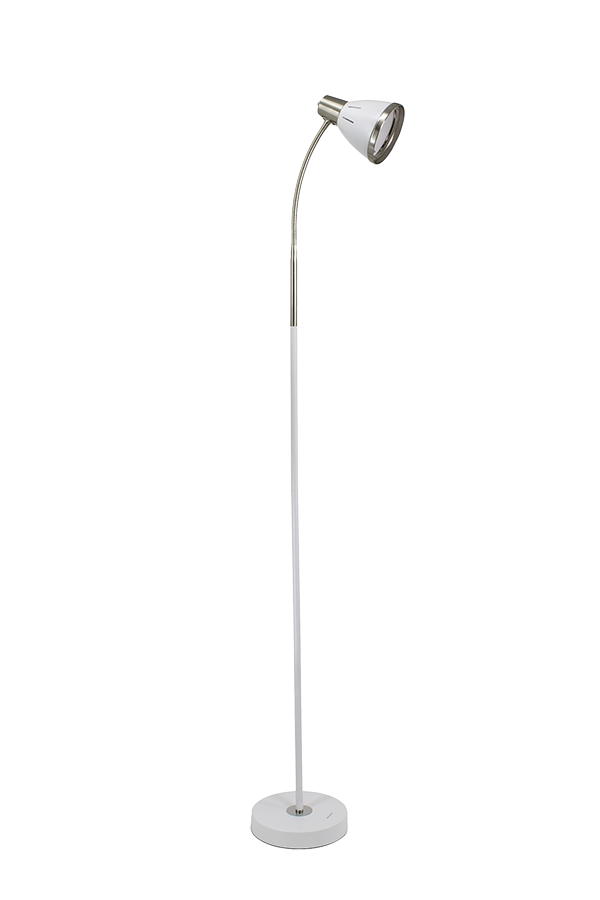 Светильник напольный (Торшер), сменная лампа, Е27, 60Вт. МТ2018 Белый (_4_)