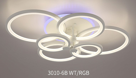 Люстра 3010/6 WT+RGB (1) M (RL)