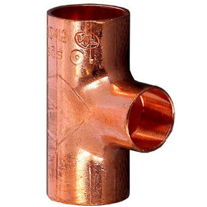 Тройник ВП, медь 22x15x22, для медных труб под пайку(200)