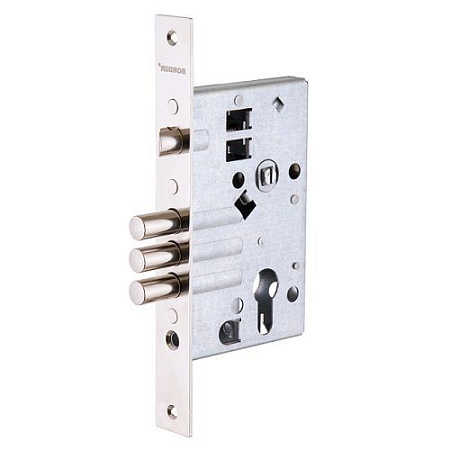 Замок врезной BORDER ЗВ4-3/55 с защёлкой, ригелем 12мм (25)