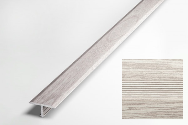 Стык Т-образный 13 мм 1,35 м ясень серый (10)