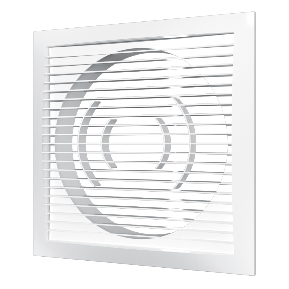 Решетка приточно-вытяжная 17х17 с фланцем D125 (11)