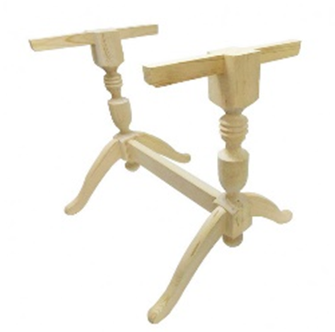 Ножка для стола 3-х опорная сосна Н=800