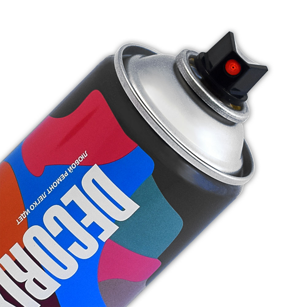 Аэрозольная эмаль "металлик" DECORIX 520мл черный (12)