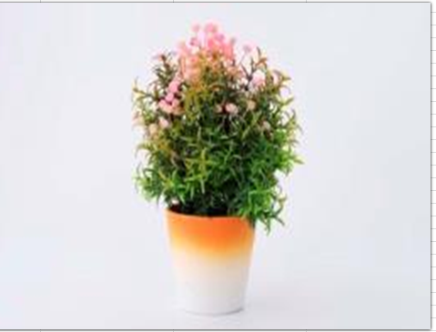 Растение искусственное в кашпо h=27см микс арт.10922-5703 Код269976