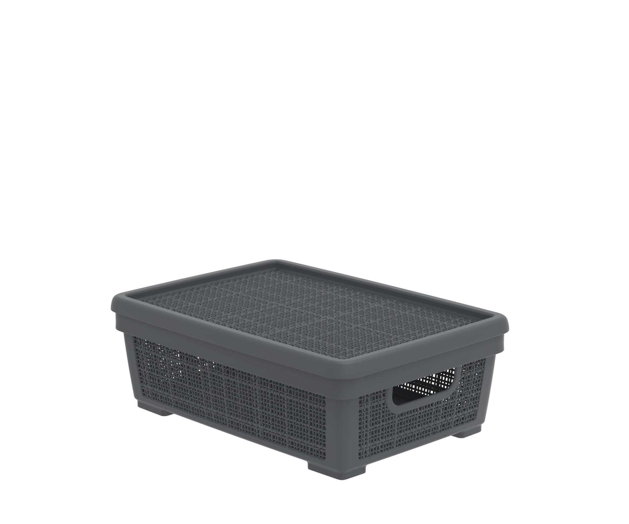 Корзинка "Лён" 11л с/кр Графит (16) АП 478