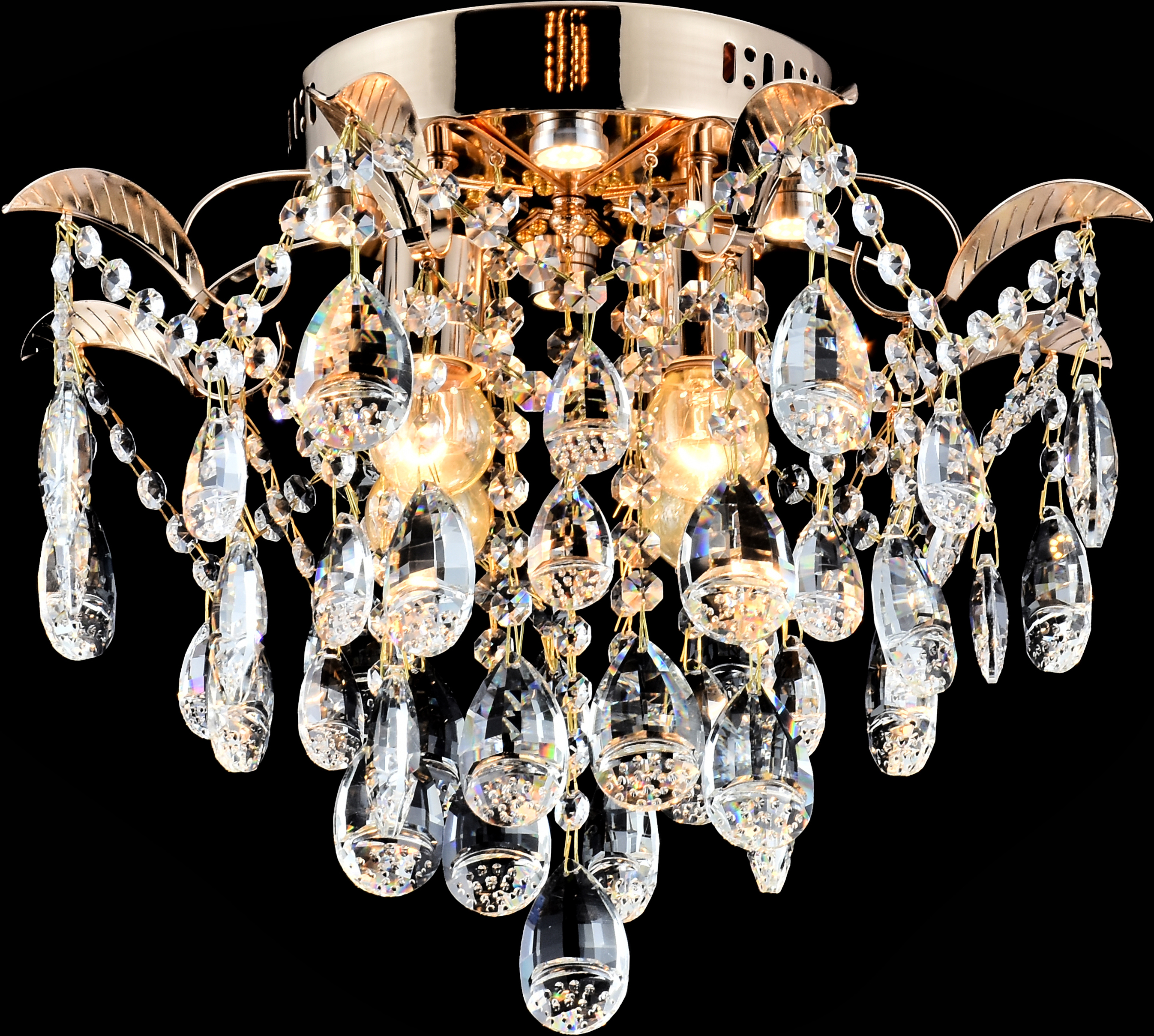 Люстра AU31602/4-440 FGD Хрусталь 440*350 французское золото E27*4*60W