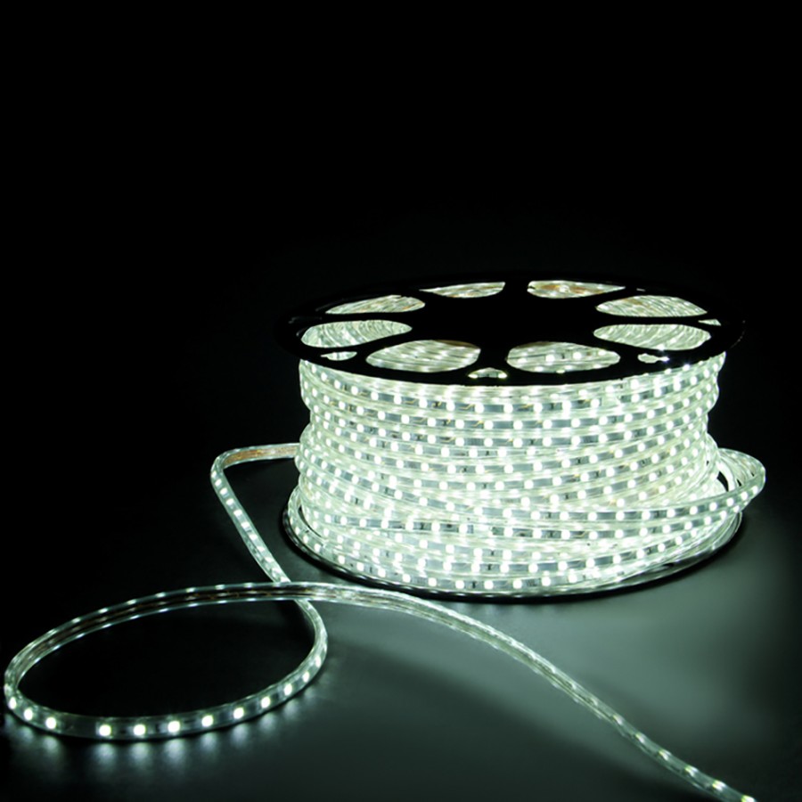 Лента светодиодная 220V 8W ULS-2835-60LED/m-10mm-IP67-220V/-50M-6500К (50)(__)