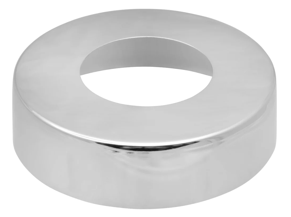 Чашка декоративная (отражатель) 1" цилиндр средний (нержавеющая сталь, хром), MP-У