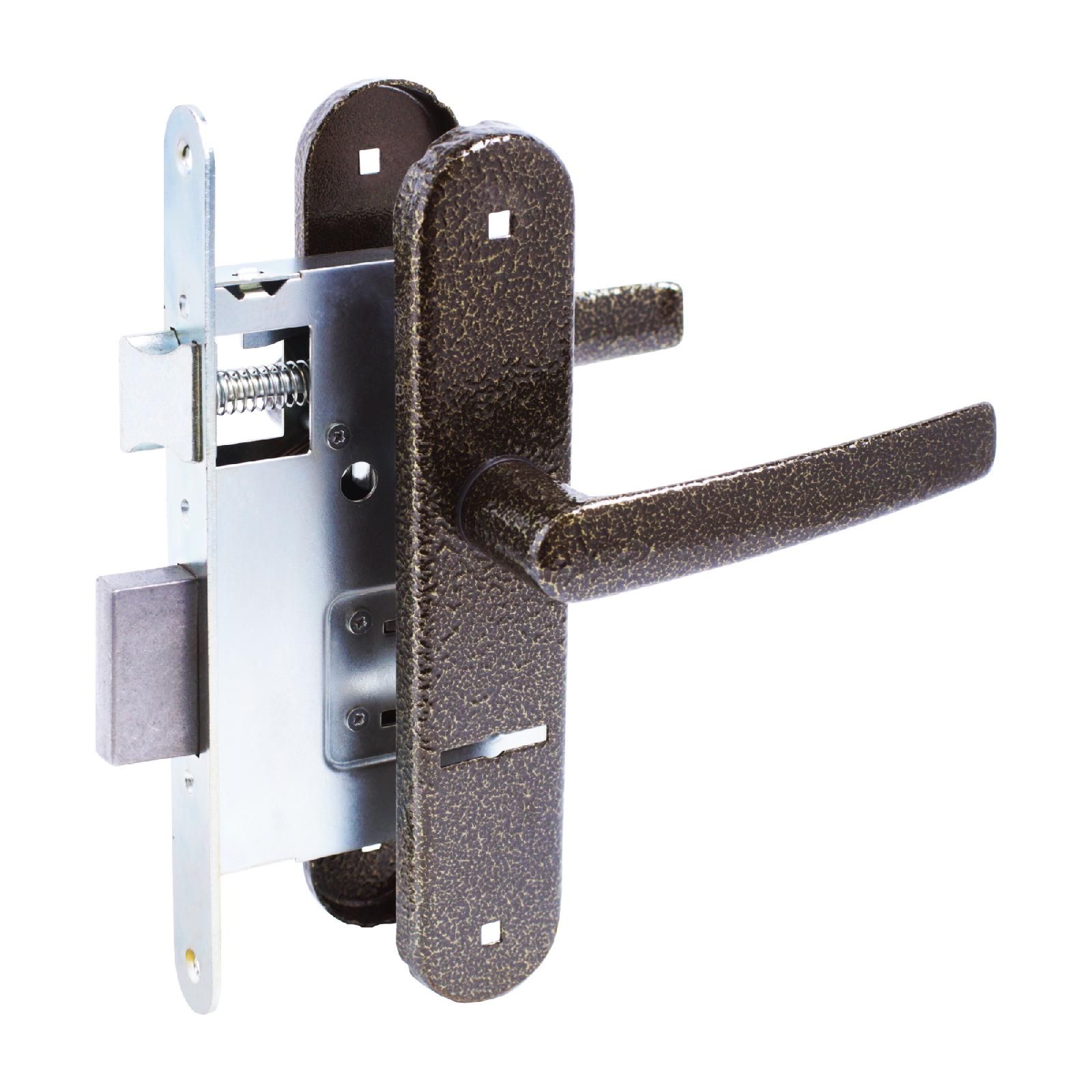 Замок врезной Птимаш ЗВ9-4.08, бронза (10)