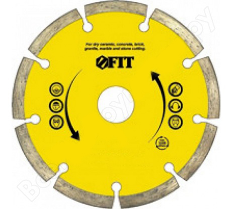 Круг отрез алмаз, сегментный (сухая резка), 125 мм (10)