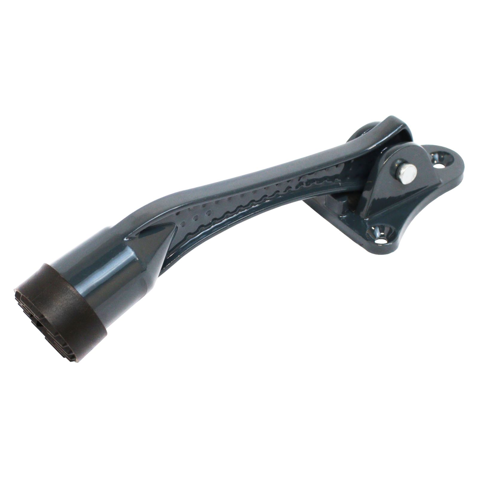 Упор дверной АЛЛЮР "козья ножка" КН-130 РУ, серый антрацит (RAL7016) (100)