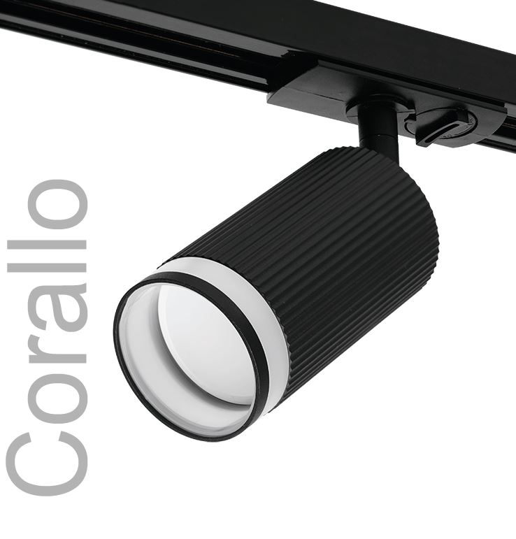 Трековый светильник WOLTA WTL-GU10/05B под лампу GU10 Чёрный CORALLO