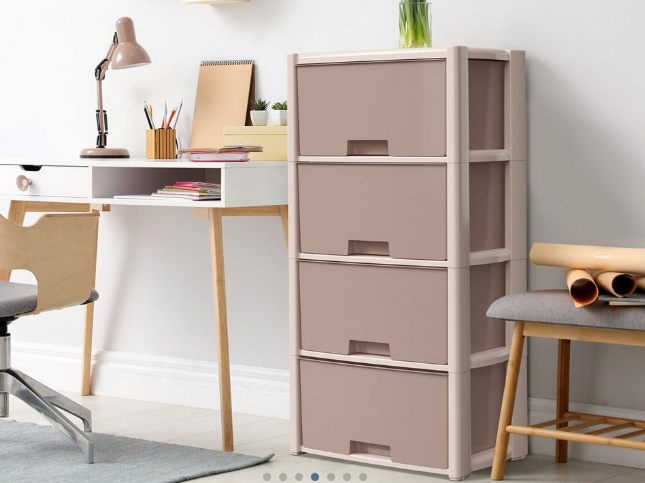 Комод 4 секции "Колорит" бежевый (1) М7834 Альтернатива