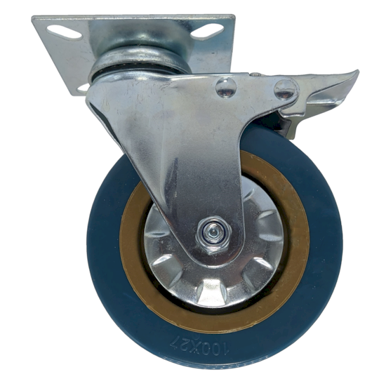 Опора колесная D-100мм, поворотная (8/40)