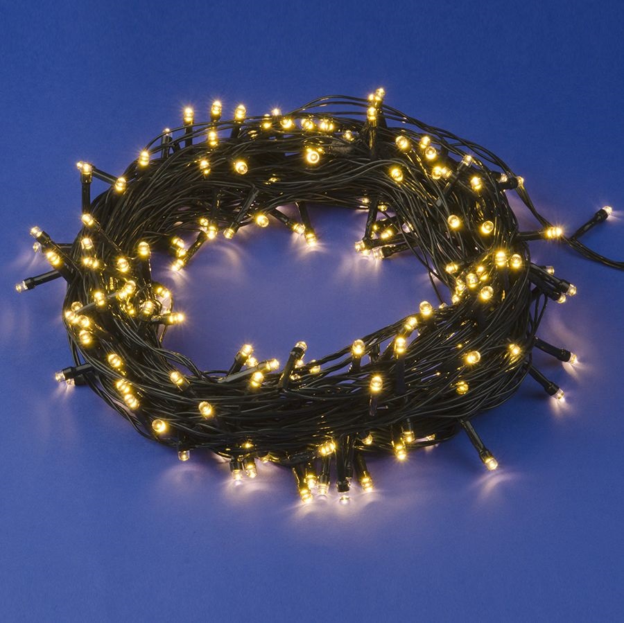 Гирлянда светодиод, 20м 200 светодиодов Теплый белый (24)