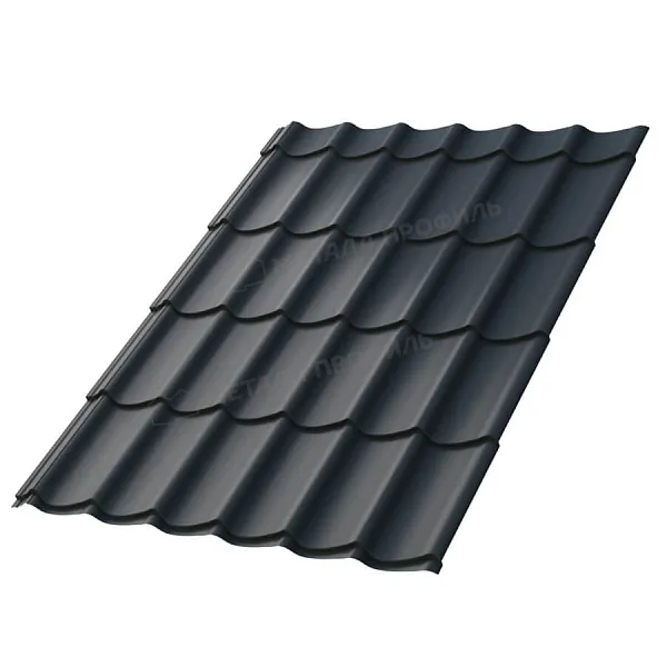 Профиль декоративный Монтерра-Х (ПЭ-01-7024 -0,45) серый графит (3,250*1,190) (1шт=3,868м2)