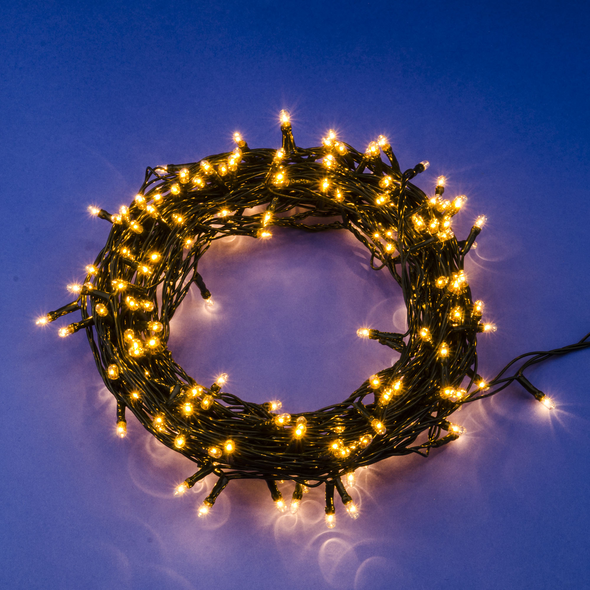 Гирлянда с контроллером, 10м. 200 миниламп накаливания. UDL-S1000-200/DGA WARM WHITE IP20 MINI