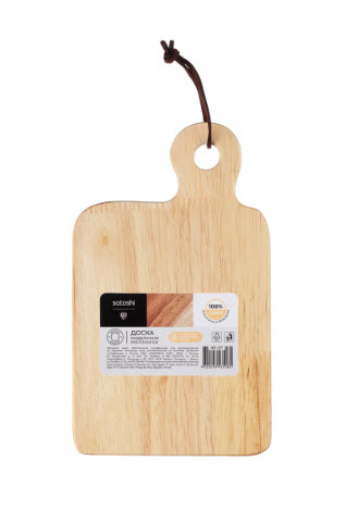 Доска разделочная, гевея, 18.5х11.5х0.8см, SATOSHI 