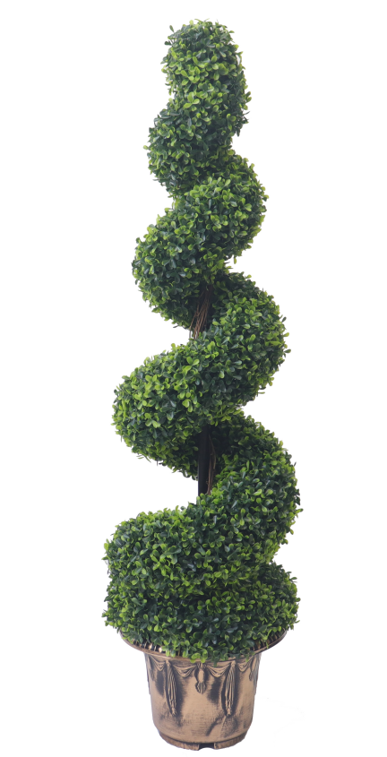Декоративное дерево Самшит спираль, искусственный, 120 см (20)