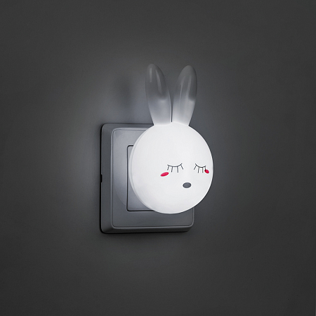 Светильник-ночник "зайчик" 4LED 1W 220V белый , FN1168(_100_)