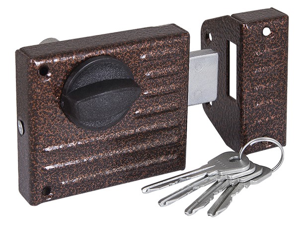 Замок накладной "Зенит" 3Н1-2.1 II класс, медь (16)