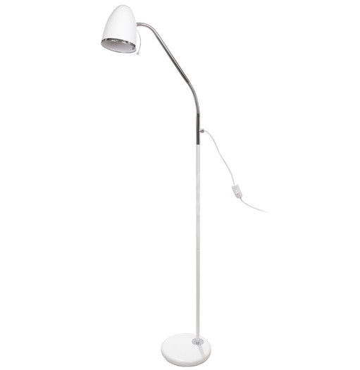 Светильник напольный НТ-309 W белый, торшер, 230V 40W E27(_20_)