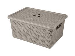 Корзина универсальная 15,0л "Wenge" 398*273*177мм с/кр Серый (7)