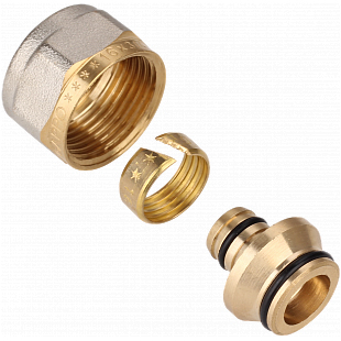 Соединитель евроконус для полиэтиненовых труб Gappo 20 (2,8) мм х 3/4" (10)