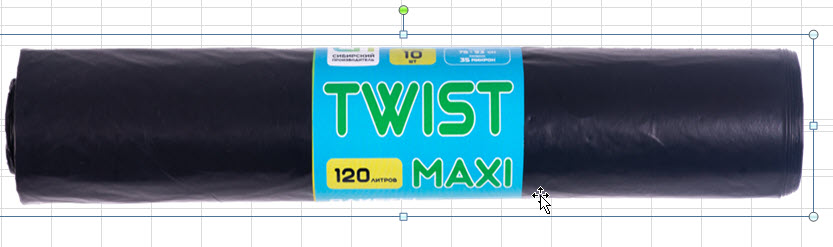 Мешок для мусора в рулоне TWIST MAXI 120л (750*930*0,035мм)(10рул/уп)