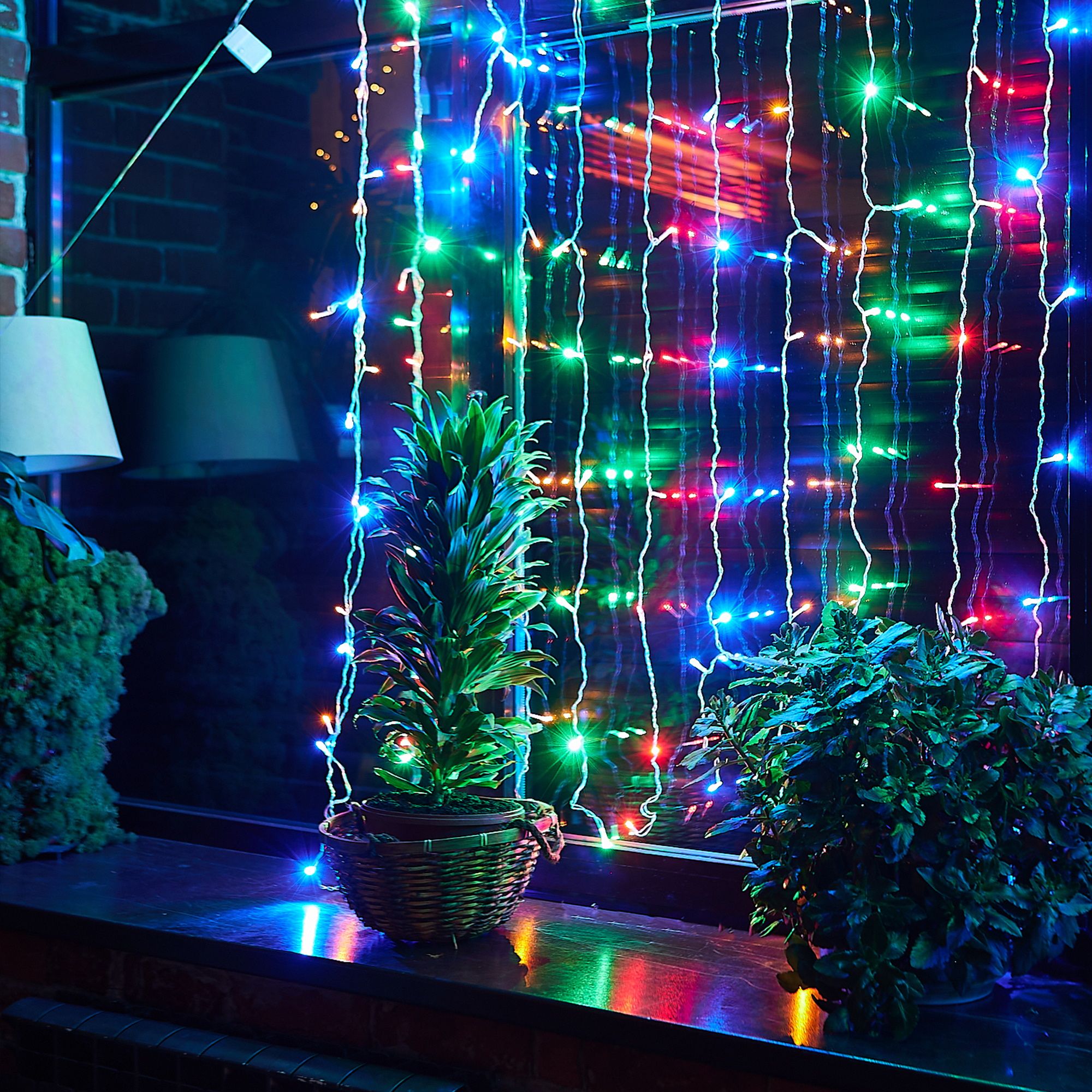 Занавес светодиодный, 3х2м. 160 светодиодов. Разноцв.свет. Провод прозр ULD-C3020-160/DTA MULTI IP20