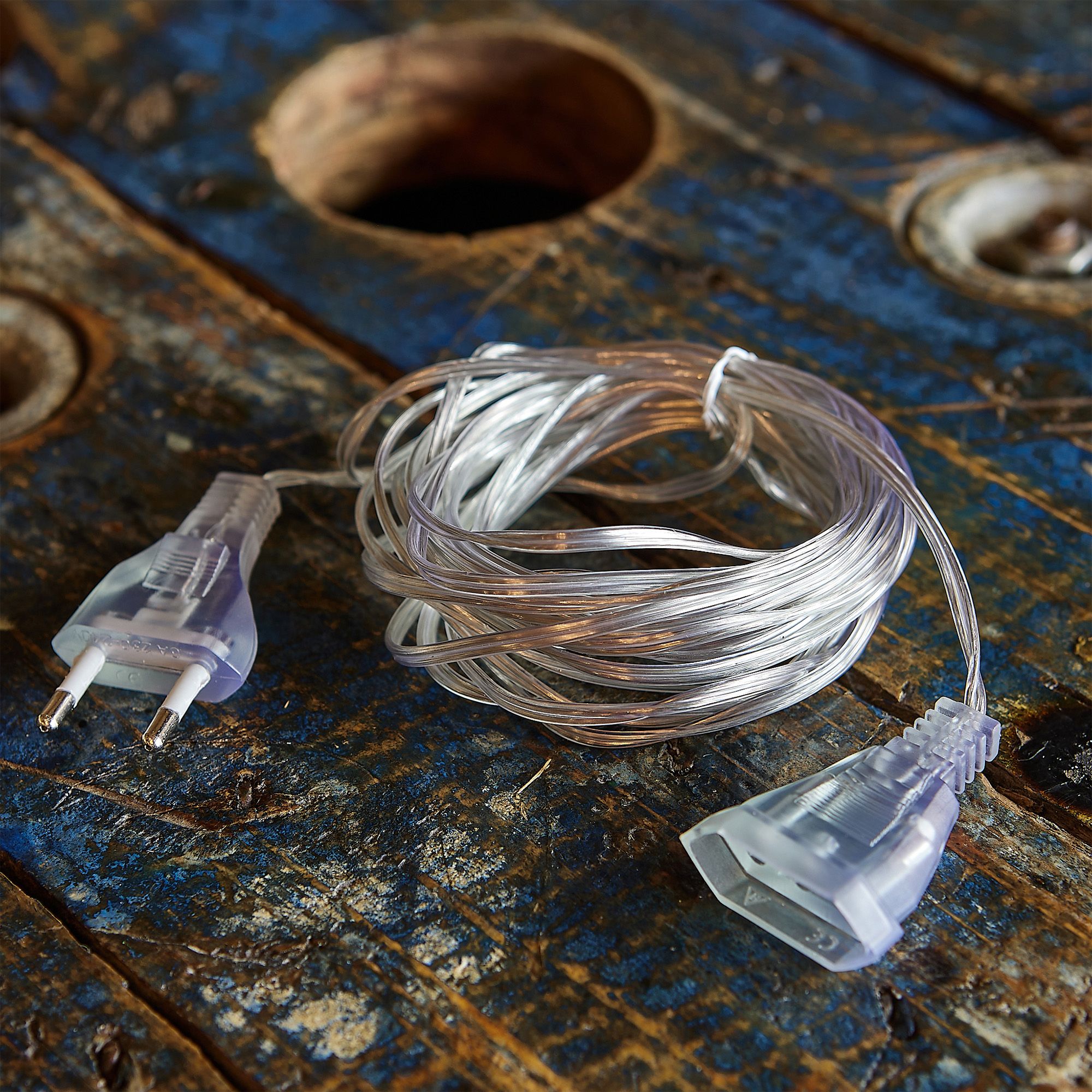 Удлинитель для подключения гирлянд, 10м. 100 Вт. Тип Y25. Прозрачный. UCX-Y25/100W-1000 CLEAR