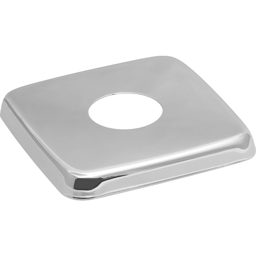 Чашка декоративная (отражатель) 1/2" квадрат низкий (нержавеющая сталь, хром), MP-У