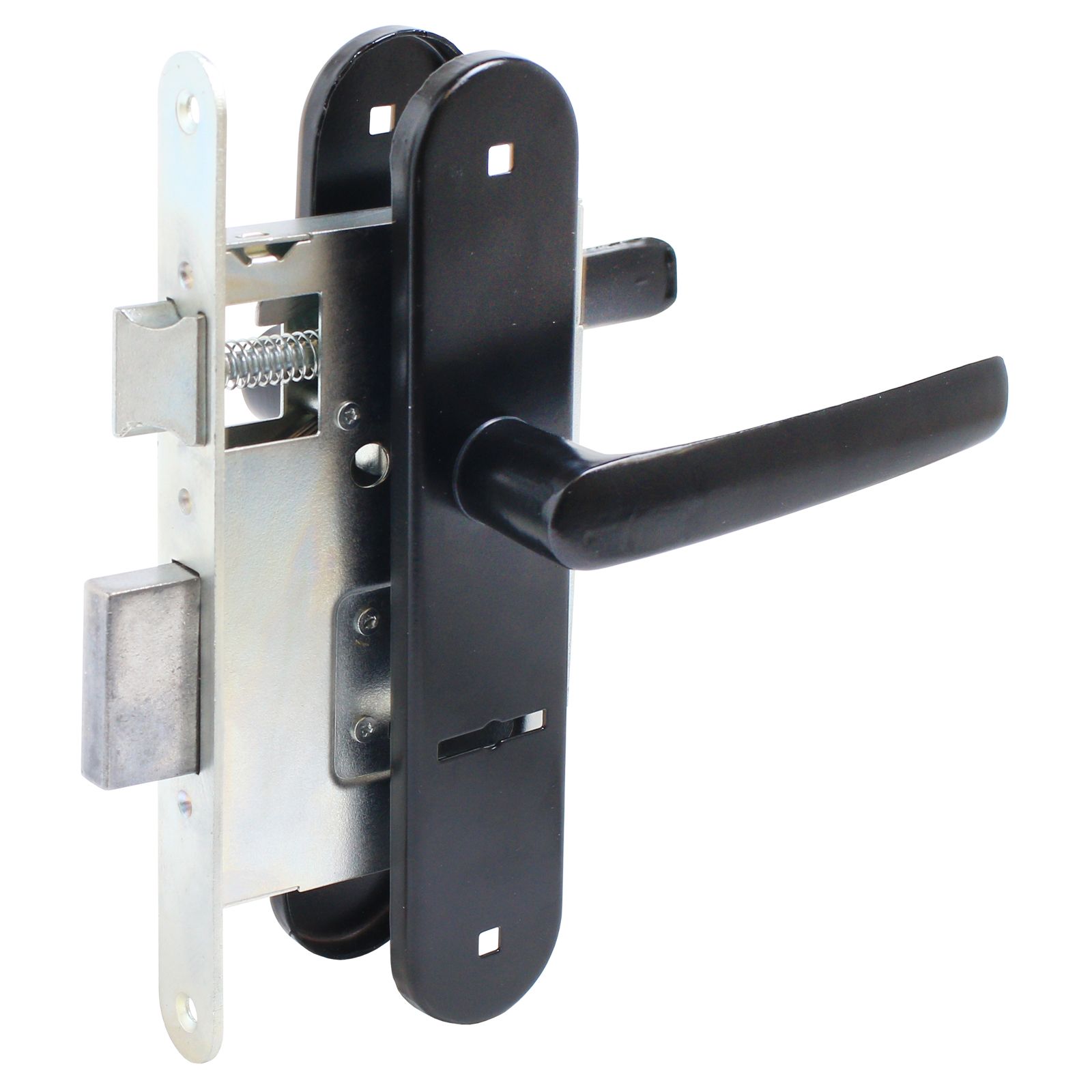 Замок врезной Птимаш ЗВ9-4.08, черный (10)