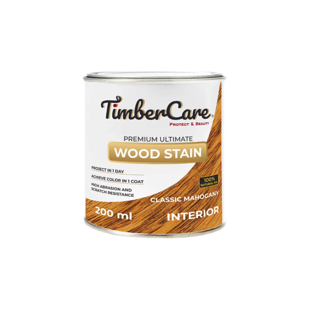 Тонирующее масло TimberCare Wood Stain Классический махагон 0,2л (6)