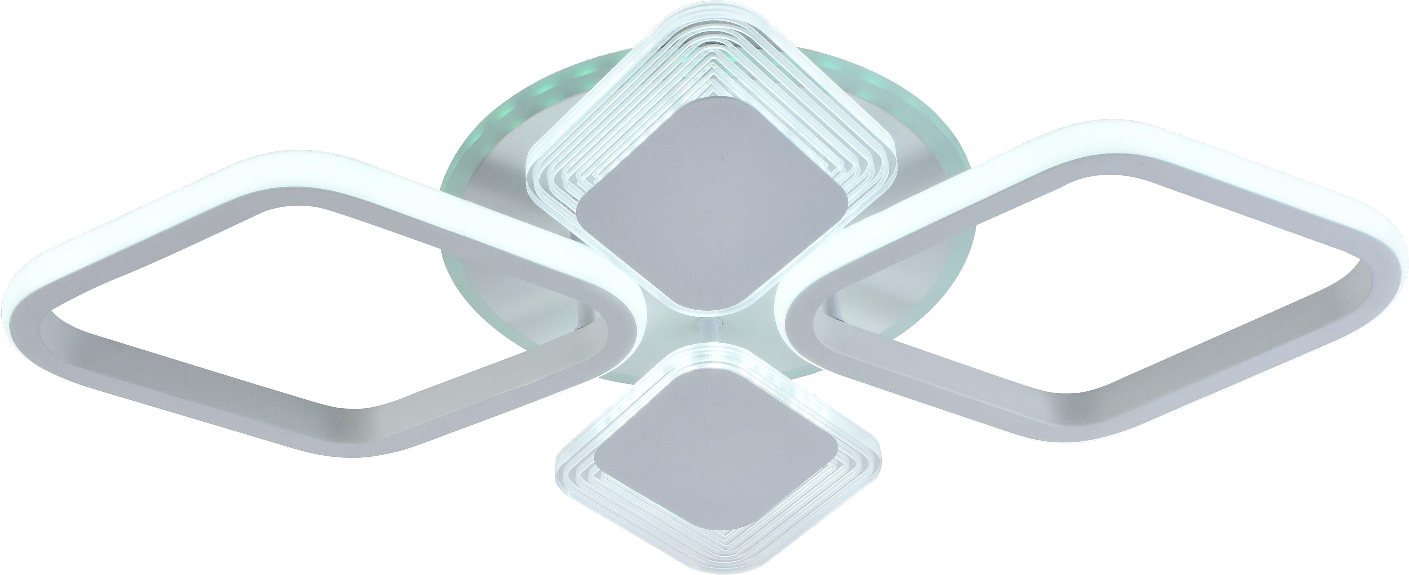 Светильник AU61108/2+2 WH(RGB) LED Белый 72W+6,5W ПДУ 620*420*105